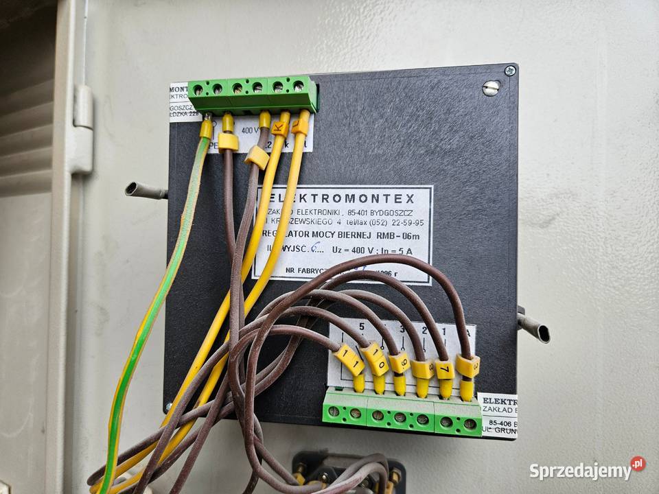 Kompensator Regulator mocy biernej RMB 06m Pozostałe