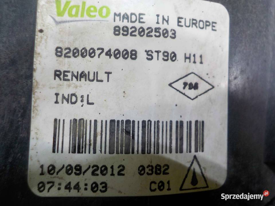 RENAULT MEGANE III LIFT 13r halogen lewy Suków