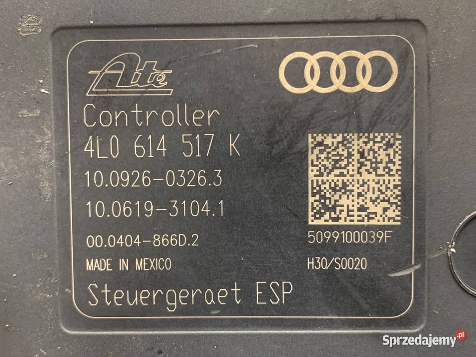 POMPA ABS AUDI Q7 4L 4L0614517K 30 240 0616 sprzedam