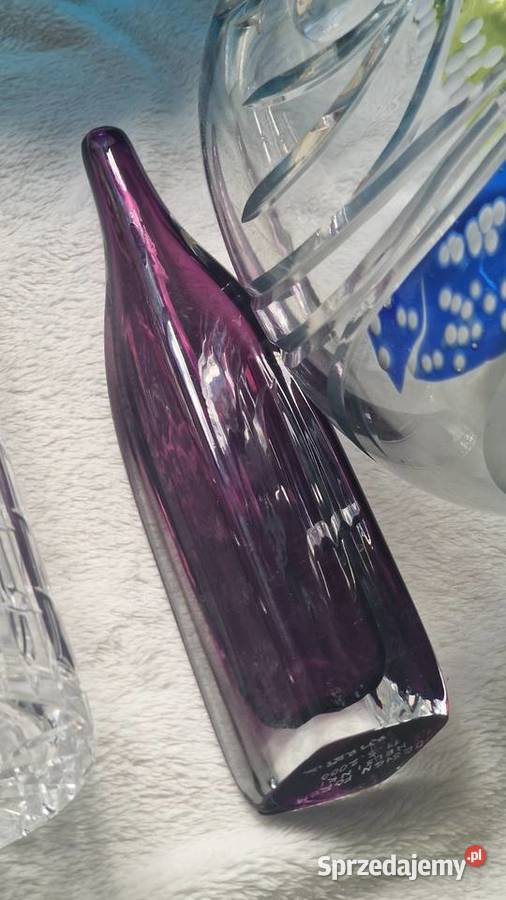 Szkło kolorowe prl 32 zestaw kryształy Kraków