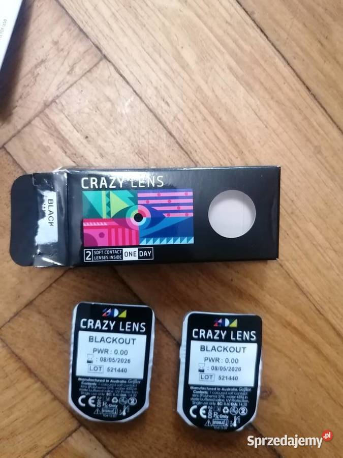Czarne soczewki kontaktowe Pozostałe Gdańsk