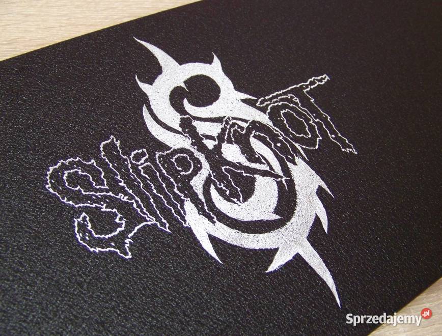 Slipknot Logo ręcznie grawerowane na blasze Sandomierz