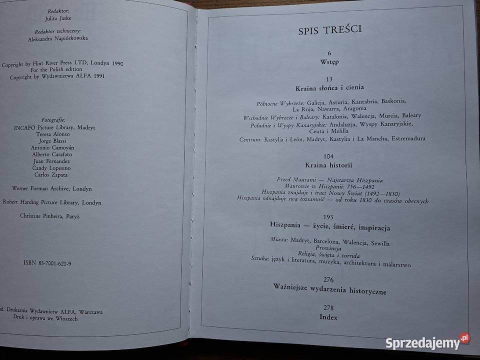 Hiszpania ISBN 8370016219 małopolskie Kraków