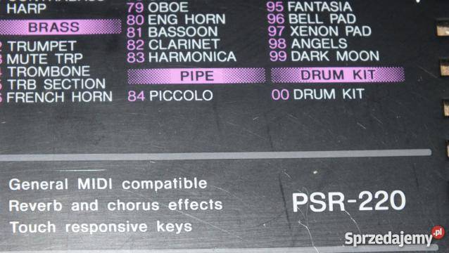 Keyboard Yamaha psr220 Inowrocław