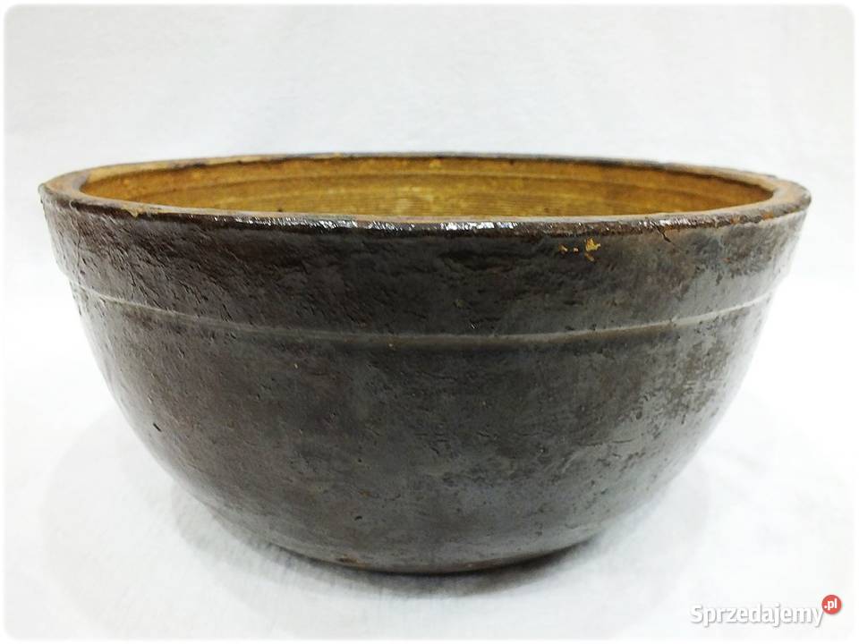 Stara Duża Makutra Solidna Miska do wyrobienia Żary