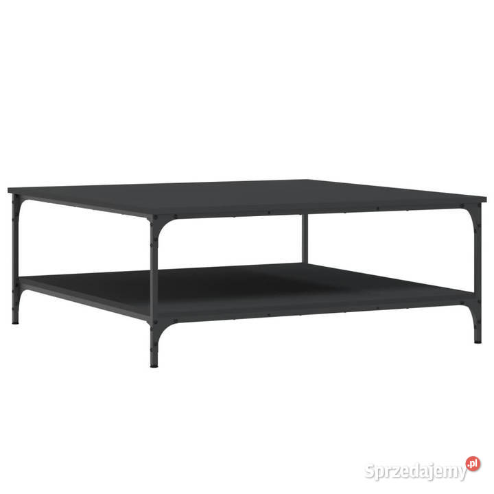 Stolik kawowy czarny 100x100x40 materiał Warszawa