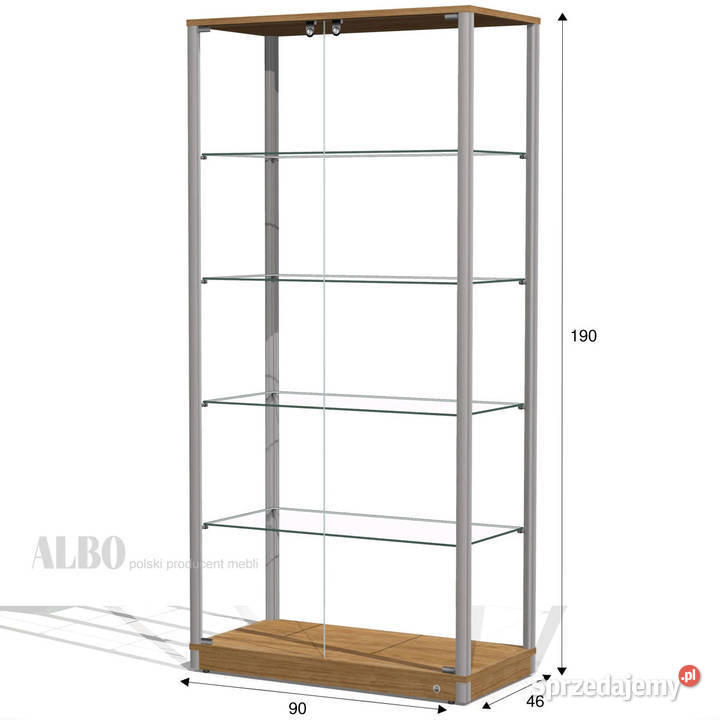 Witryna szklana do salonu jubilerskiego Sopot