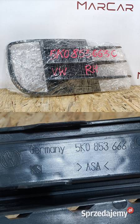 VW GOLF VI GTI KRATKA ATRAPA ZAŚLEPKA ZDERZAKA Pleszew