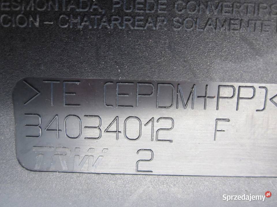 VW GOLF VI 10r poduszka kolanowa 34034012