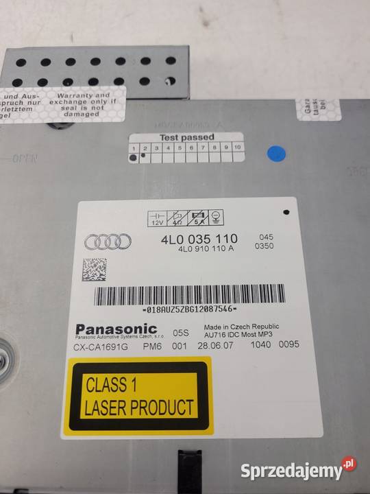 ZMIENIARKA CD AUDI Q7 4L 4L0035110 4L0910110A Przystajń