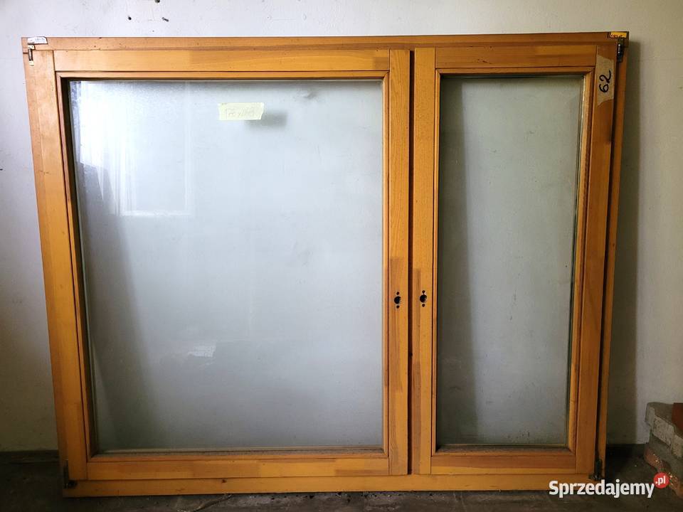 okno okna drewniane 178x143 dwuskrzydłowe 2 Budowa opolskie Turawa sprzedam
