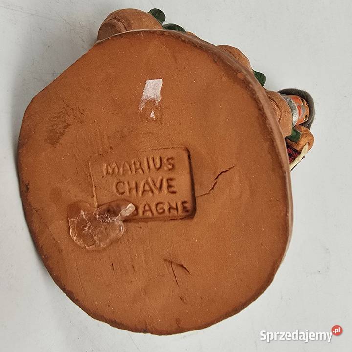 Sprzedawca naczyń garncarz gliniana figurka Bronisze
