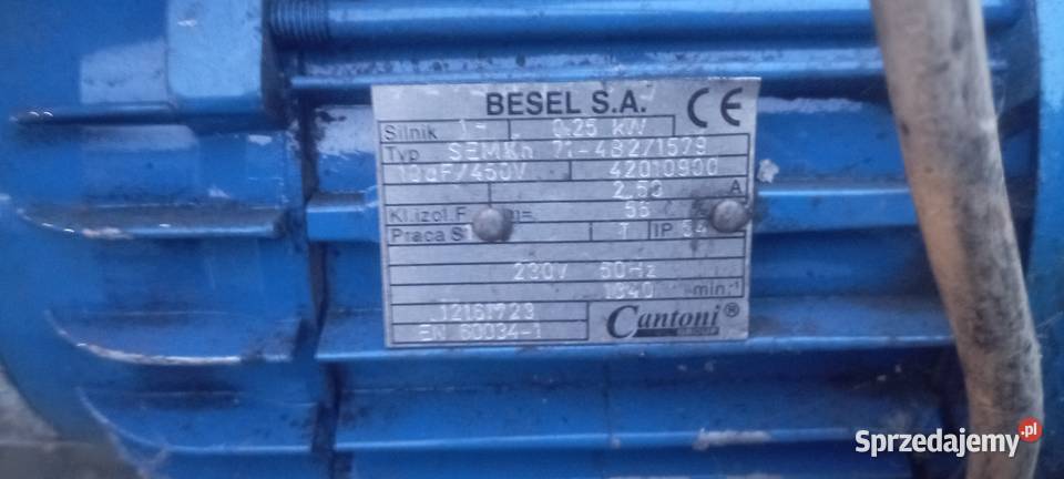 Silnik podajnika pieca besel 250 W Tychy