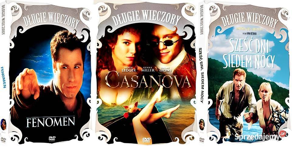 FENOMEN CASANOVA SZEŚĆ DNI SIEDEM NOCY PAKIET 3 Filmy Kalisz sprzedam