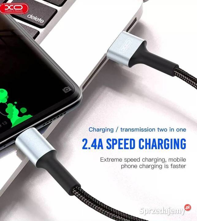 Kabel USB micro mikro 1m 24A mocny przewód w Siemianowice Śląskie