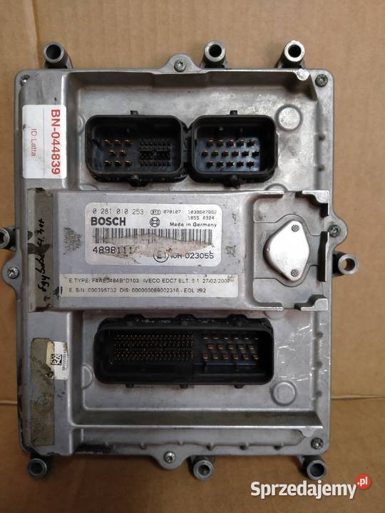 STEROWNIK SILNIKA ECU IVECO 0281010253 4898111 Kargowa