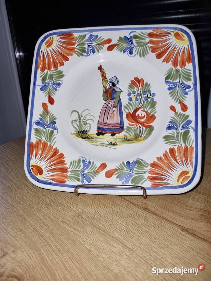 Talerz Dekoracyjny Ozdobny Kolekcjonerski Porcelana i szkło Antyki, Sztuka, Kolekcje wielkopolskie Wola Podłężna