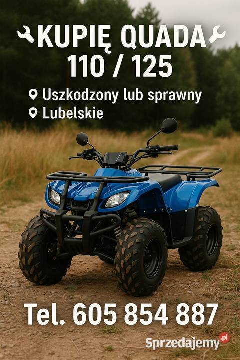 Skup quadów crossów quad cross motocykli Chełm