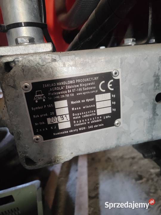 Sprzedam opryskiwacz Zaczepiane