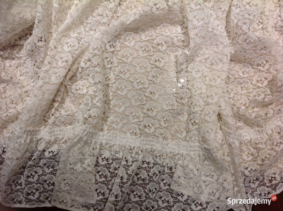 Firana Firanka Biała Koronka Falbana lubuskie Nowa Sól