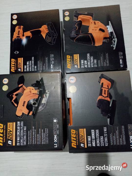 Zestaw elektronarzędzi akumulatorowych 4 Nowe małopolskie sprzedam