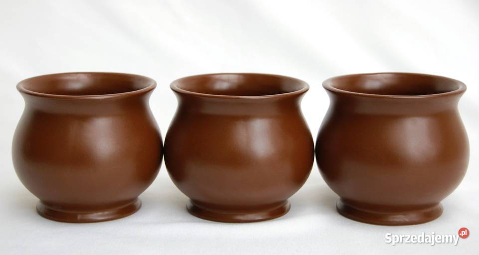 Kubek kamionkowy brązowy do grzańca wina miodu Kubki Lublin