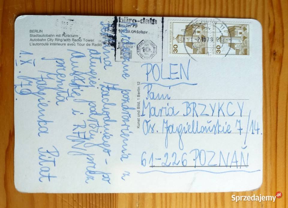 BERLIN WIDOK W NOCY NA WIEŻĘ RADIOWĄ Pocztówki i karty telefoniczne lubelskie Piszczac