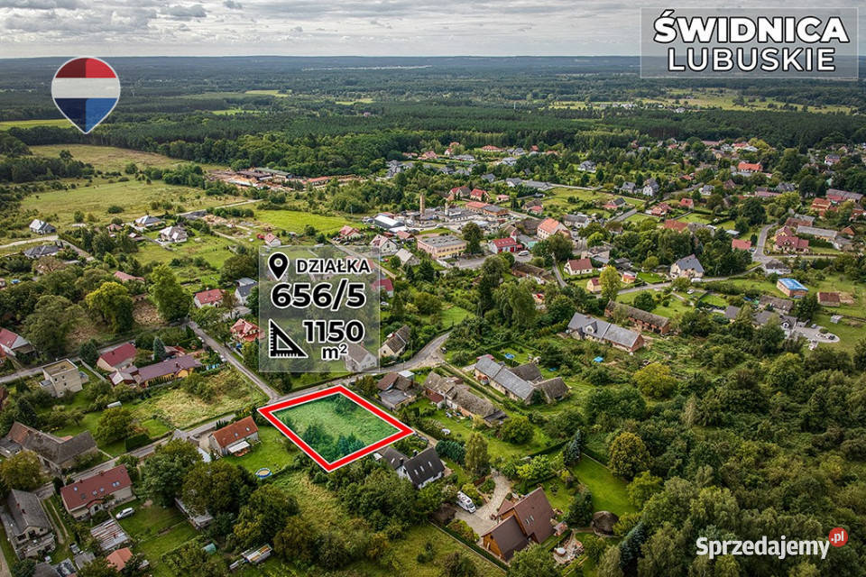 Działka budowlana 1150 m Zielonej Góry budowlana Świdnica