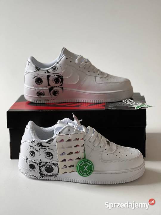 Buty Nike Air Force x Comme des Garons Supreme skóra