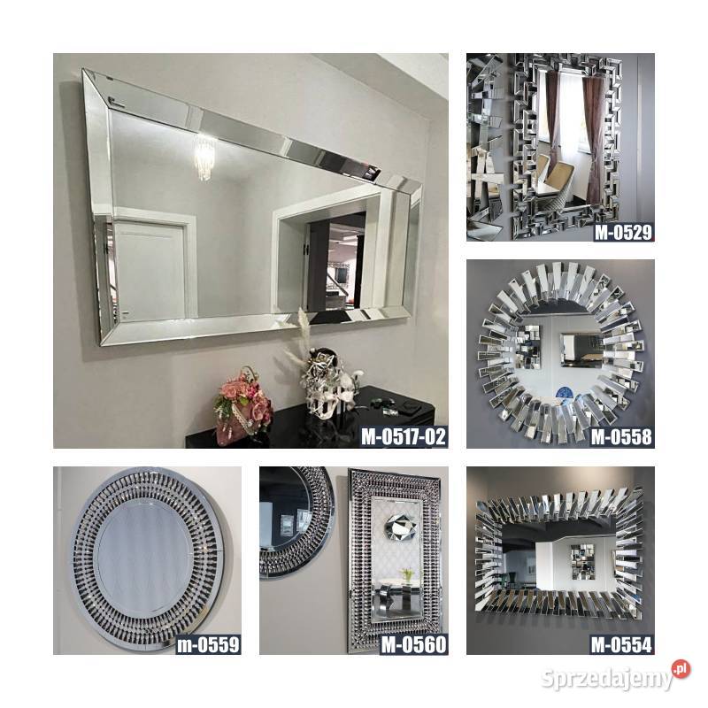 Lustro glamour w stylu nowojorskim do salonu Warszawa