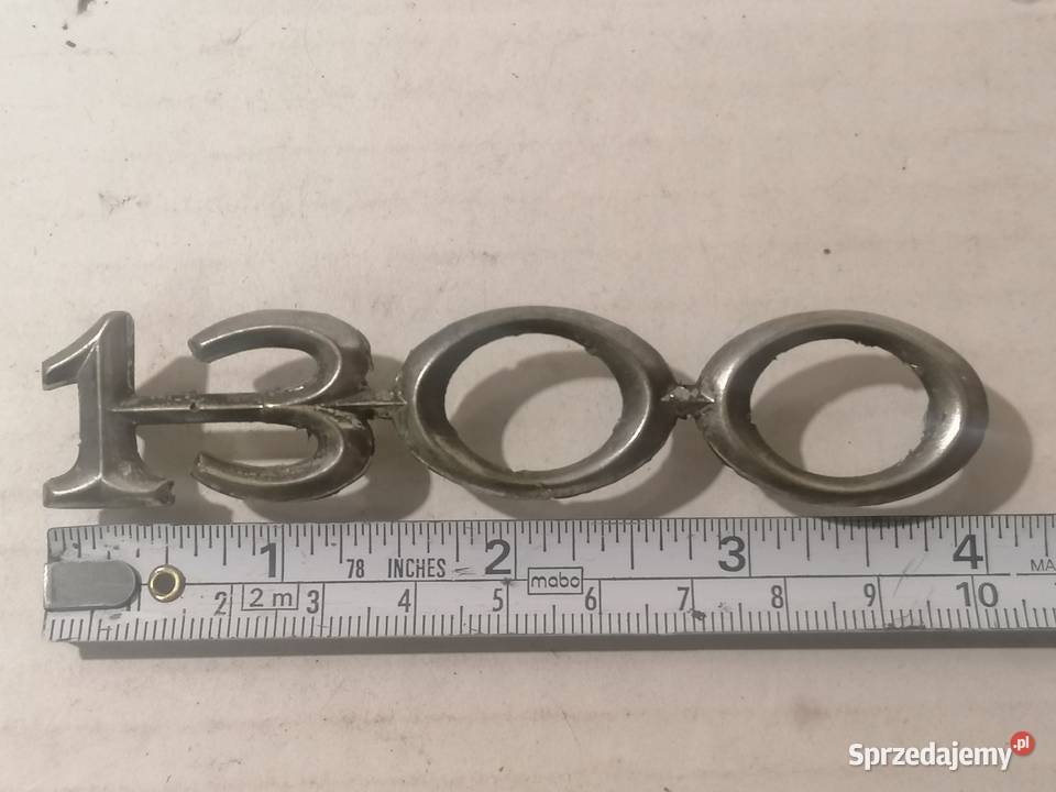 logo emblemat cyfry z klapy Dacia 1300 r7479 łódzkie Piotrków Trybunalski