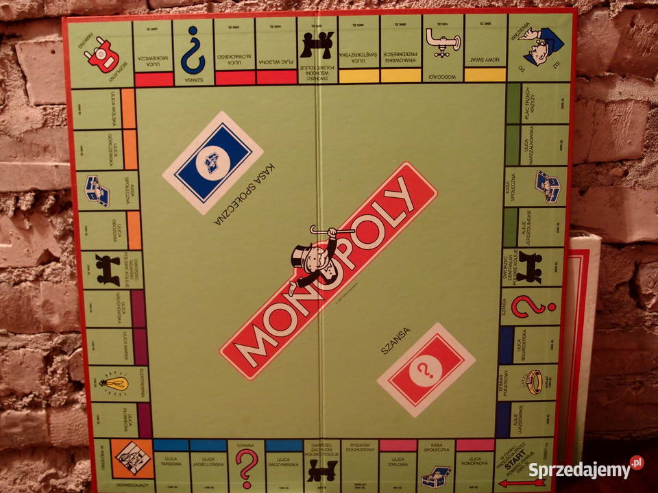 Unikat Gra monopoly z 1993r Pierwsza edycja na Łódź