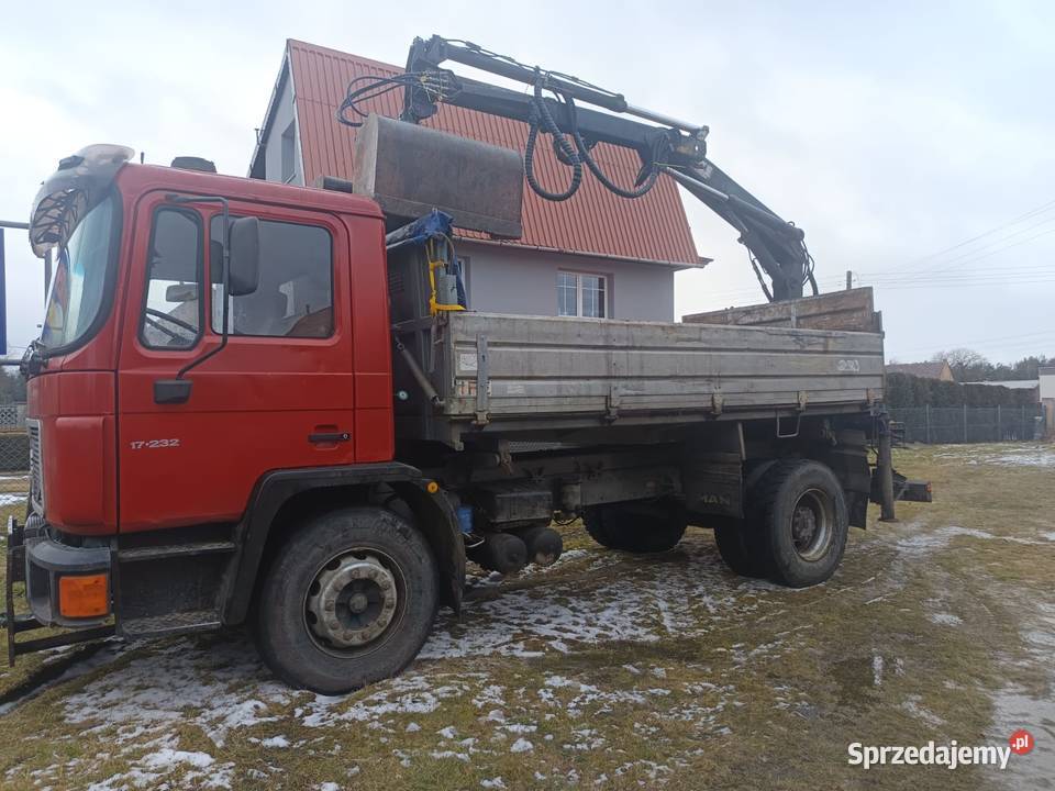 MAN 17232 Pojazd specjalny Wywrotka HDS Kożuchów