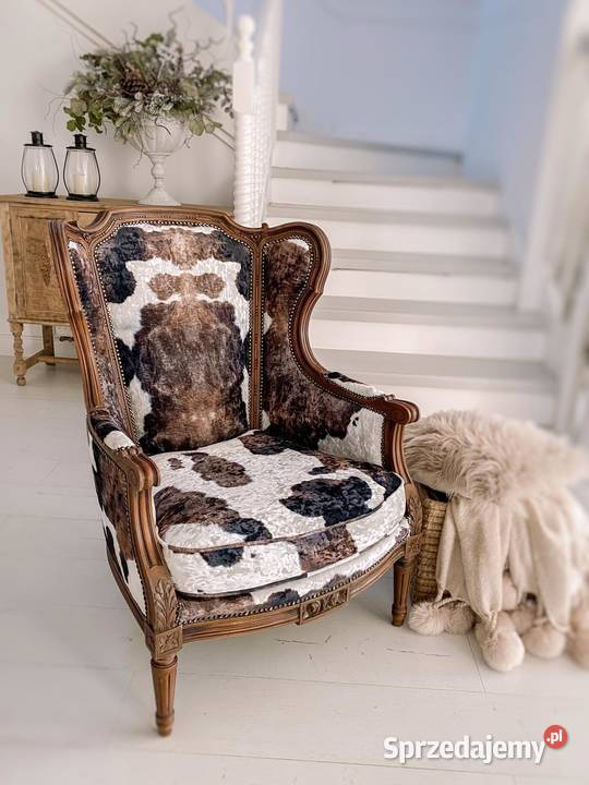 Fotel uszak berżeratkanina krowa śląskie Częstochowa