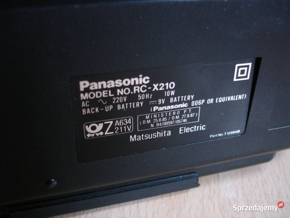 Radio z budzikiem PANASONIC RCX210 lubuskie Zielona Góra