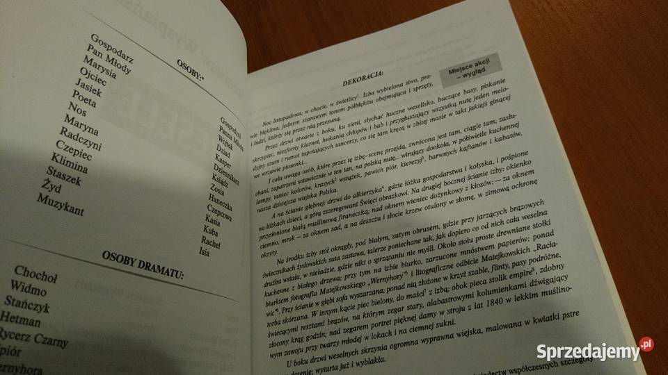 Wesele  Stanisław Wyspiański LEKTURA Z