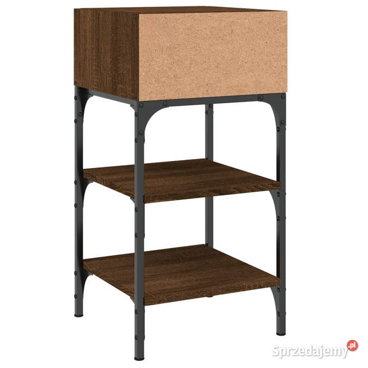 Stoliki nocne 2 brązowy dąb 35x345x70 WM825892 Nocne