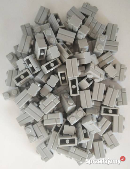 Lego Brick 1x2 Light Bluish Grey pakiet 50 szary/srebrny sprzedam
