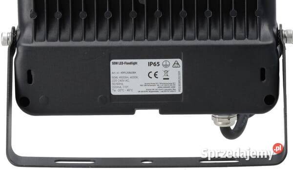 Oprawa oświetleniowa LED 50W 3000K KRFL50830BK