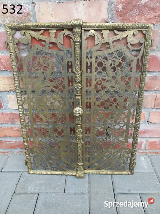 Drzwiczki metalowe Mosiężne złoty kolor okno
