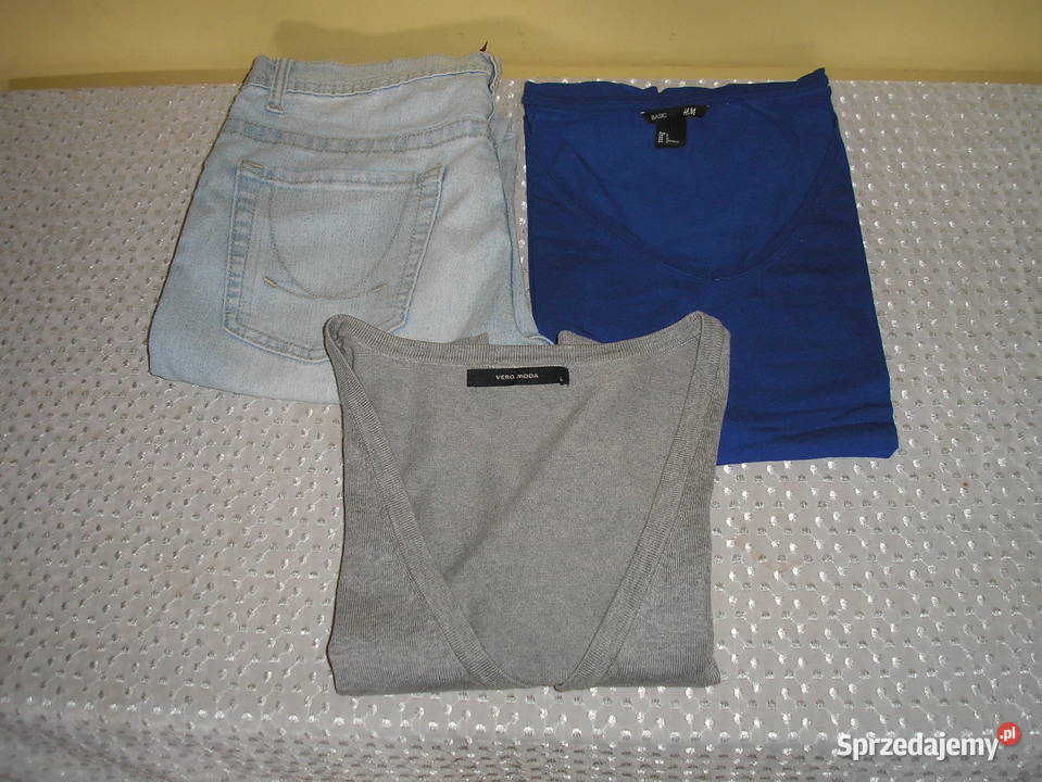 spodnie jeans Denim koszulka narzutka 40 pomorskie Słupsk sprzedam