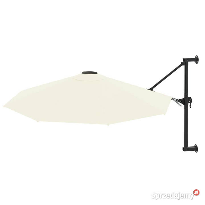 Parasol ścienny na metalowym słupku 300 piaskowy Warszawa