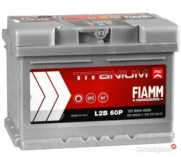 Akumulator 12V 60Ah 600A FIAMM TITANIUM PRO Kościerzyna sprzedam