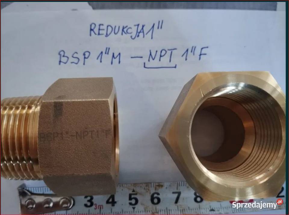 Złączki przejściówki BSP nypel NPT mufa i