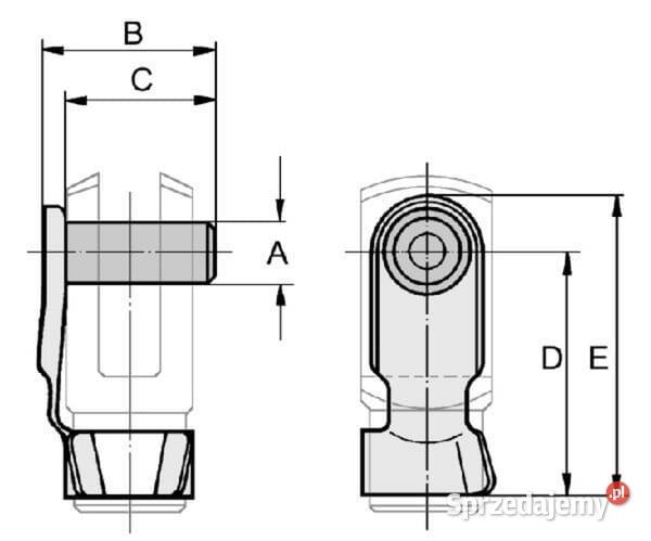Sworzeń zaciskowy 5 mm CA15010 Kamionna