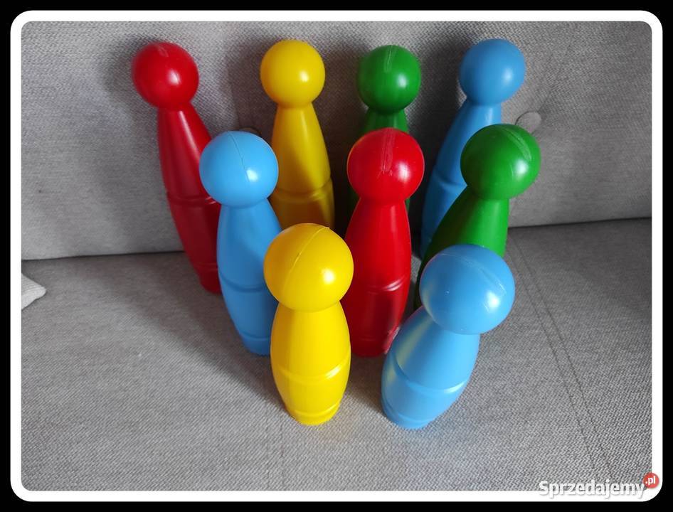 Kolorowe kręgle zabawka dzieci 9 sztuk 25