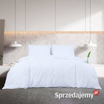 vidaXL Zestaw pościeli biały 240x220 Komplety pościeli Warszawa