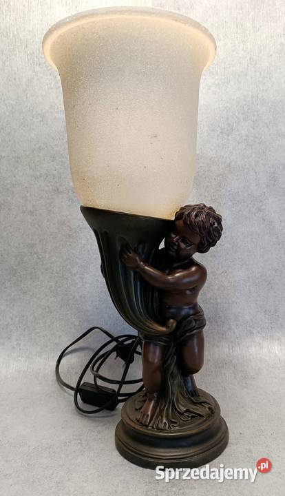 Lampa stołowa z Cherubinem Putto Amorek Aniołek Rzeszów