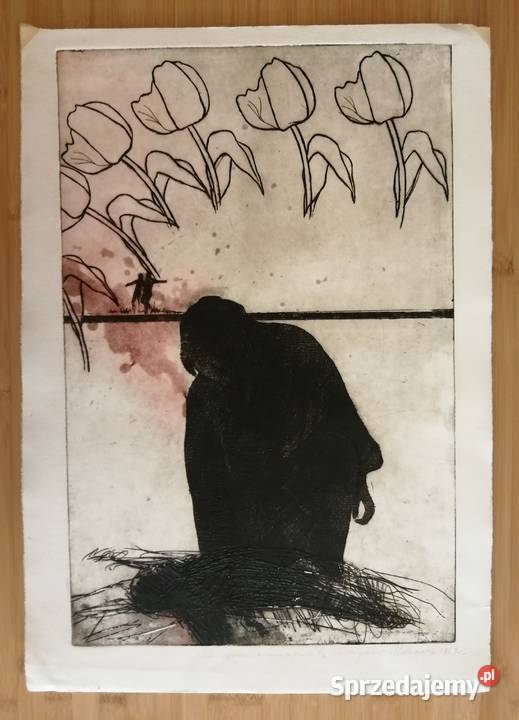 Akwaforta Zbigniew Makowski Łódź