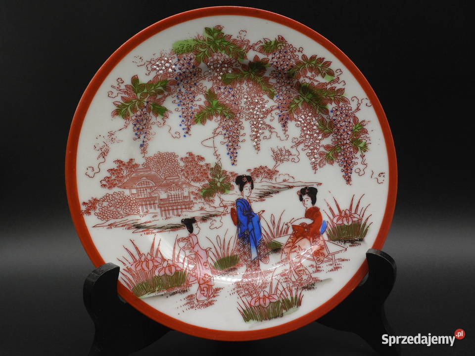 Gejsza talerz talerzyk deserowy japońska Raszków